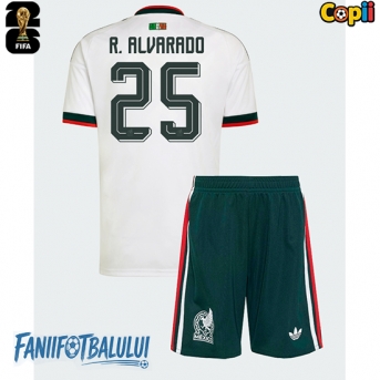 Mexic Roberto Alvarado #25 Echipament de Fotbal Replică Mondial 2026 Copii Deplasare (+ Șorturi)
